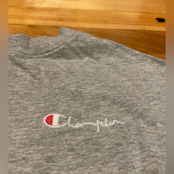 Vintage Champion lightweight grey sweater size small - Picture 3 of 4